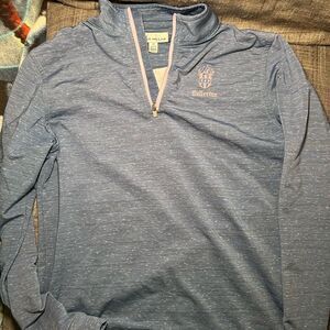 Peter Millar Kids M Bellerive Country Club 1/4 Zip Performance Pullover Blue